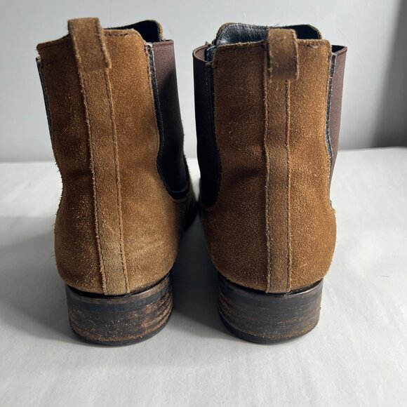 Thursday Boot Co Suede Duchess Chelsea Boots Size 9 in Cognac - Picture 7 of 13
